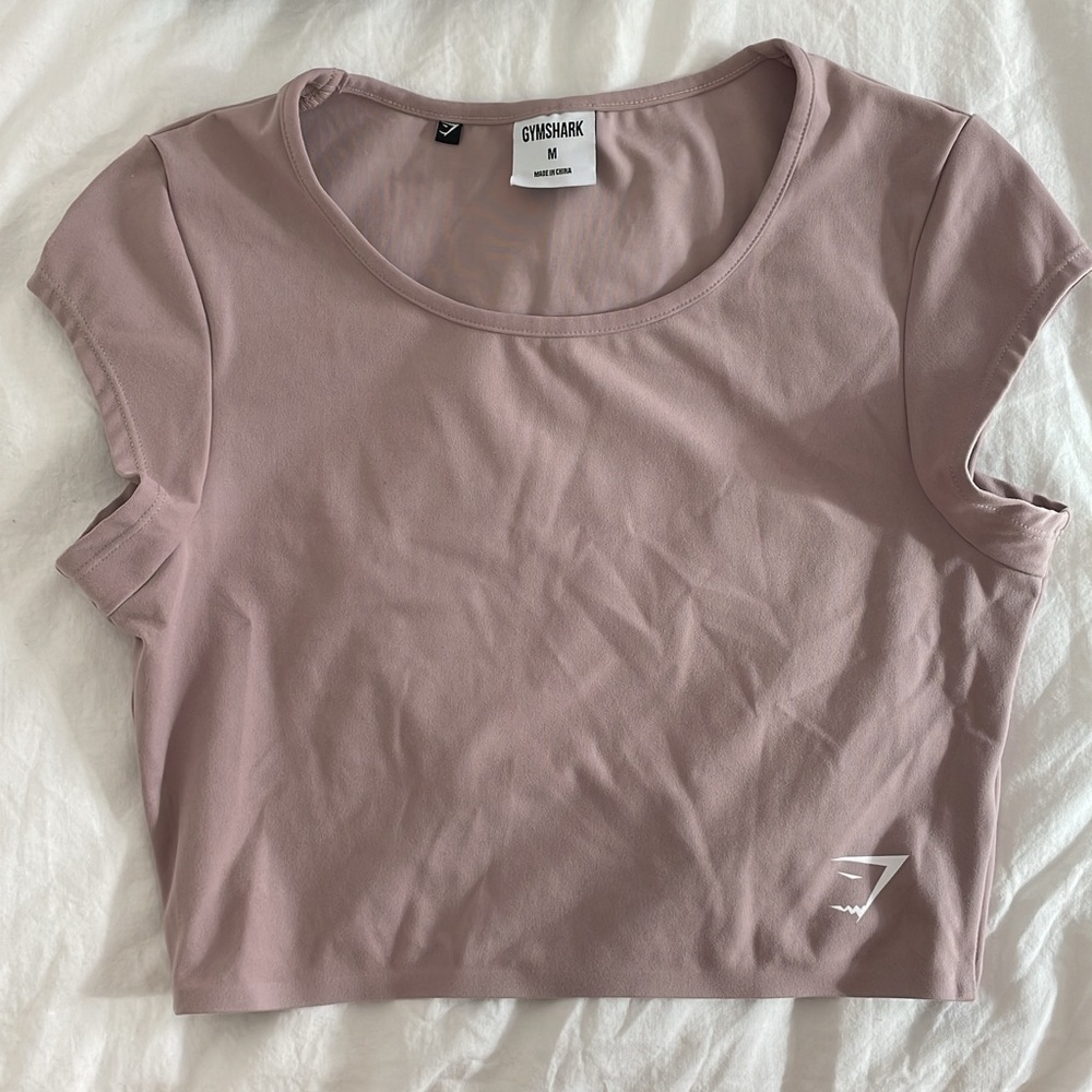 Gymshark crop top in light pink